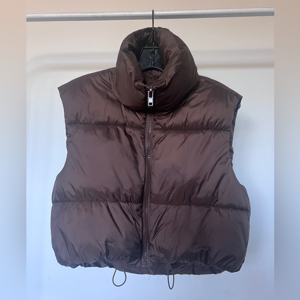 Brown Puffer Vest
